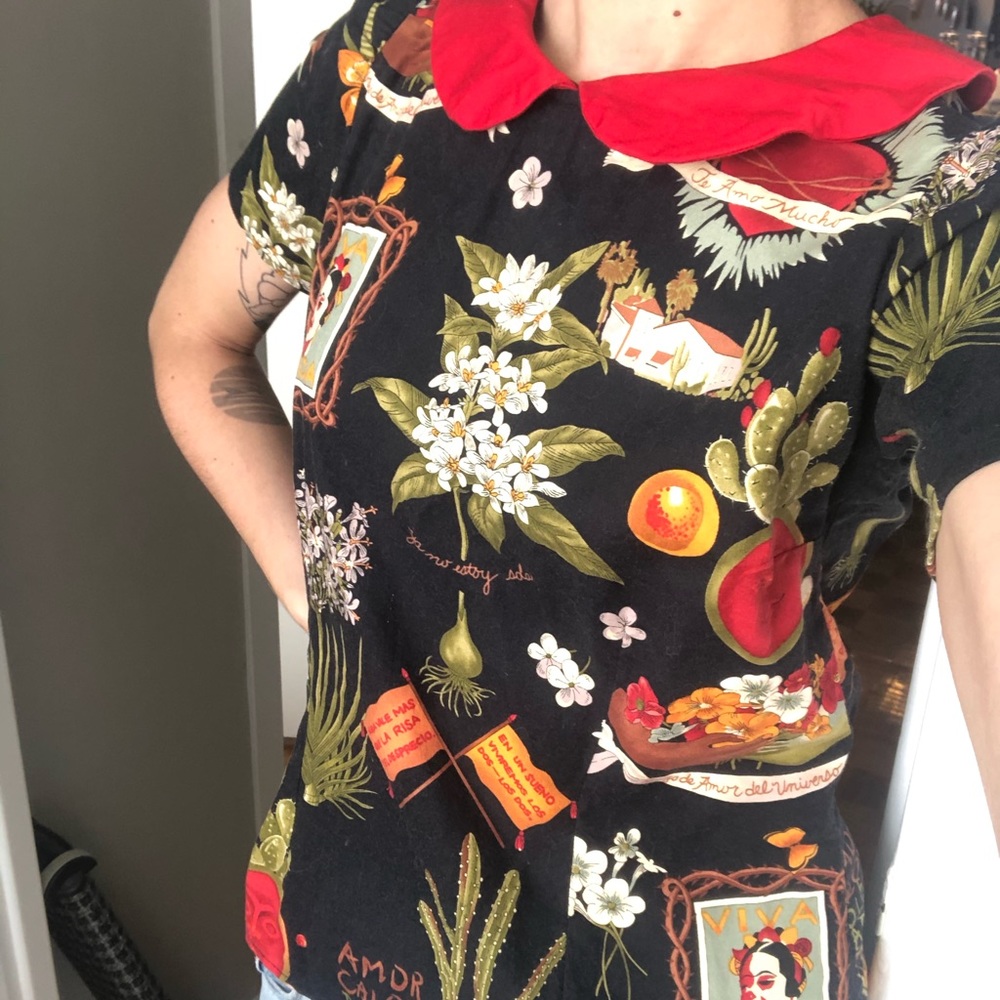 Frida Kahlo-inspired blouse